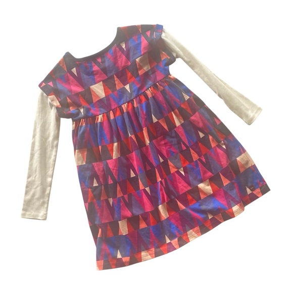 Tea Collection Geometric Layered Dress size 6 - Picture 8 of 9